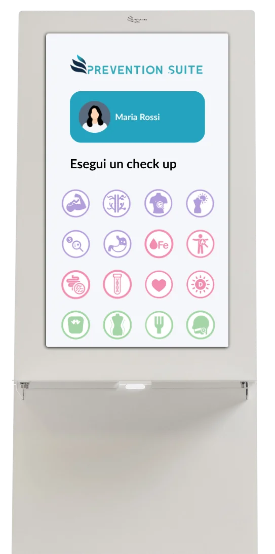 Griglia dei check up disponibili sul totem
